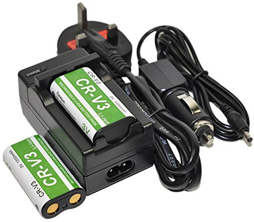 BTBAI 2x CR-V3 Battery+Charger AC/DC Single for CRV3 CR-V3P CRV3P KCRV3 LB-01 LB01 LB-01E LB01E RCR-V3 RCRV3 Digibino DB100 DB200 *ist D DL DL2 DS DS2 230 30 330GS 33L 33WR S30 S40 S45 S50 Camera k1a