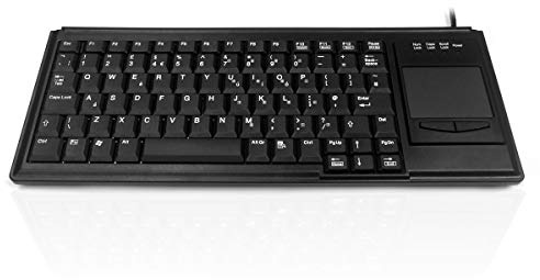 Accuratus K82B - USB Premium Mini Scissor Key Keyboard with Touchpad