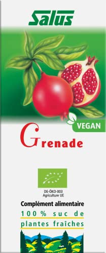 Salus – Grenade BIO – Complément Alimentaire à Base de Sucs de Grenade BIO – Végan, Sans Additifs – 200 ml
