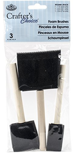 Royal & Langnickel Reticulated Foam Brush, Darkassorted, 1, 2 & 3