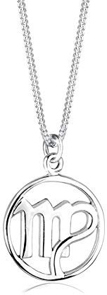 Elli Damen-Kette mit Anhänger Sternzeichen - Jungfrau 925 Sterling Silber 01503806_45 - 45cm Länge