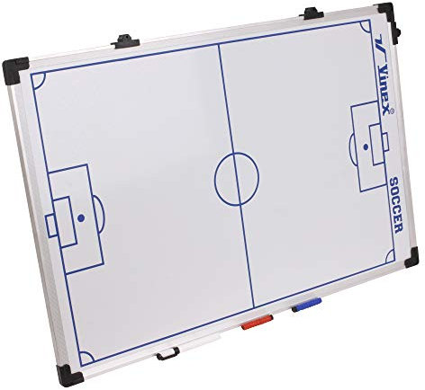 Vinex HAEST Magnetische Taktiktafel für Fußball | Beschreibbar und mit Magneten | 90 x 60 cm | Fußballtraining