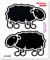 4R Quattroerre.it 6129 Aufkleber Sticker Bomb Schaf, 10 x 12 cm