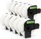 10x Adressetiketten kompatibel für Brother DK-11208 38mm x 90mm (400 Stück/Rolle) P-Touch QL-500 550 560 570 700 710W 720NW 800 810W 820NWB 1050 1060N 1100 1110NWB, Thermopapier mit Kunststoffhalter