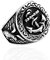 großer Herren Ring Anker Siegelring Seemanns Ring Bikerring Edelstahl Anchor silber 62 - Ø 19,76 mm