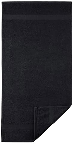 Egeria 2010450 Diamant Waschhandschuh, Baumwolle, Black, Größe 15 x 21 cm