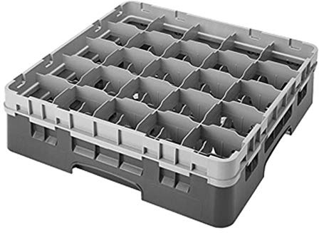 Cambro Camrack Glasregal mit 25 Fächern, Beige – max. Höhe 92 mm