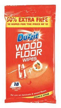 Indispensable Duzz It Wood Floor Wet Wipes 18 pack [E89243] (Neoteric Design)