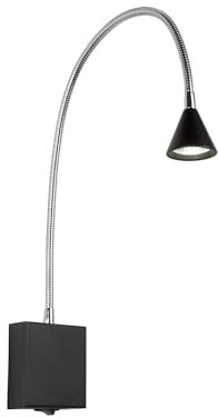 LUCIDE BUDDY - Bettlampe/Wandleuchte - LED - 1x4W 4000K - Schwarz