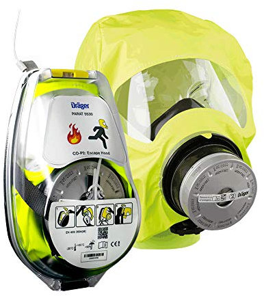 Dräger Brandfluchthaube Parat 5530, EN403, DIN 58647-7, Universalgröße, Hardcase, Art.-Nr. R59435