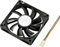 Akasa Slimfan 80mm, 80mm PC Fan, 15mm thickness, EBR Bearing, 12V DC Fan, 2500 RPM, Airflow up to 24.89 CFM, Black, AK-FN071