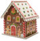 Kaemingk Buntes Adventskalender Knusperhäuschen aus Holz
