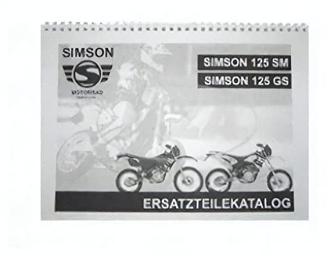 Ersatzteilkatalog Simson-Motorrad 125 SM/ GS - Endruo-/ Geländeversion