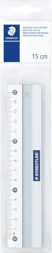 Staedtler Aluminium-Lineal 15 cm, Blatt, Silber
