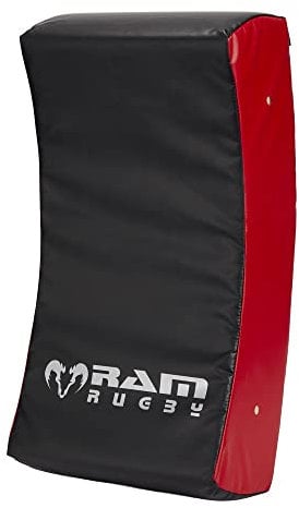 RAM Rugby Curve Hit Shield - Contact Pad - Tackle Shield – Club Quality - Industrial-Grade Water-Resistant PVC - UK Made for Durability - Suitable for all age - Medium