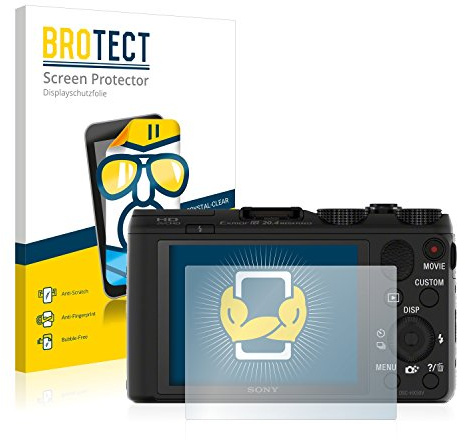 BROTECT (2 Stück Schutzfolie für Sony Cyber-Shot DSC-HX50 Displayschutz Folie Made in Germany, Ultra-Klar