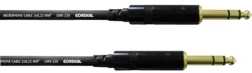Cordial Jack 6.3 mm stereo/jack 6.3 mm stereo 0.6 m