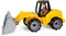 Lena 04412 - Truxx Schaufellader, ca. 37 cm und Spielfigur, Blau, Silber