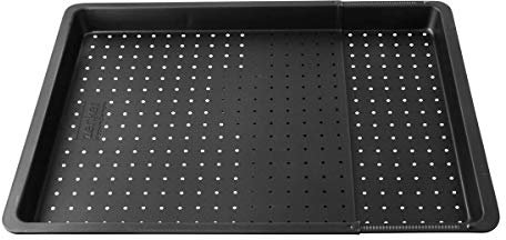 Zenker Knusper-Backblechausziehbar - verstellbares Ofenblech, Rechteckig, Teflon-Antihaftbeschichtung, Backofenblech, 37-52 x 33 x 3 cm