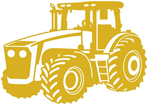 Samunshi® Trecker Aufkleber Trekker 25 x 17,5cm goldmetalleffekt