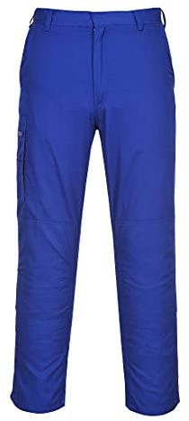 Portwest S891 Bradford Trousers Polycotton Knee Pad Pockets Durable | Bottle Green, UPF 50+, CE Certified, Tall Leg, 65% Polyester, Hardwearing, Zip Front, Flame Resistant, Action Back, Workwear