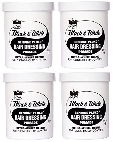 Black and White Black & White Genuine Pluko HAIR WAX Pomade 200 ml X4