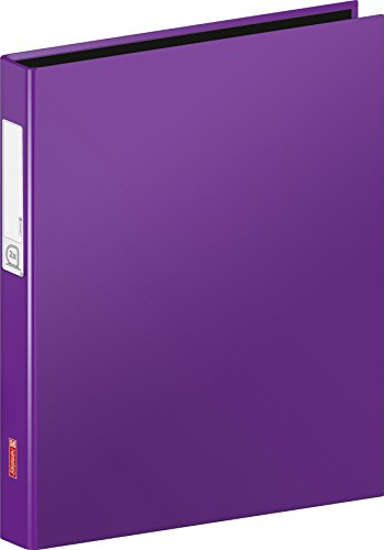 Brunnen 106552160 Ringbuch A4 Kartonüberzug, 20 mm Füllhöhe 2 Ringe, violett