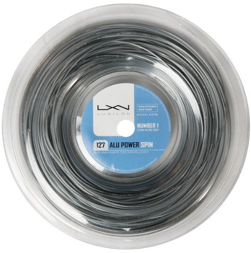 Luxilon Big Banger ALU Power 127 Spin 16 g Tennissaite (silberfarben), 1 x 219,5 m Rolle