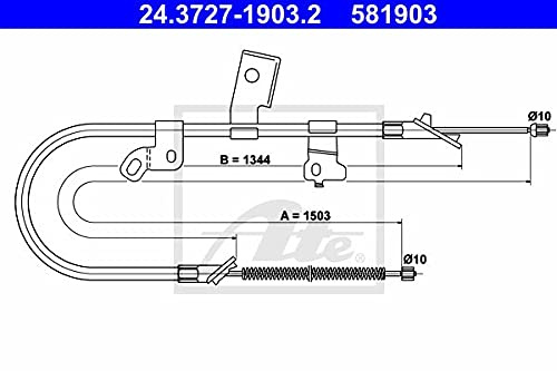 ATE 24.3727-1903.2 Seilzug, Feststellbremse