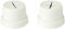 Merriway® BH01555 (2 Pcs) Single Soft Rubber Push In Towel Cloth Holders, Screw or Self Adhesive Fix White - Pack of 2 Pieces