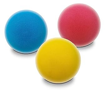 Mondo Toys – Soft Ball 70 – Set mit 3 Schwammbällen Durchmesser 70 mm – 3 weiche Bälle – sortierte Farben – 14861