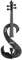 Stagg EVN 4/4 MBK Violino Elettrico Completo 4/4, Nero Metallizzato