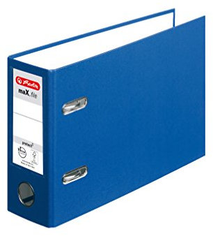 Herlitz 10842359 Ordner PP A5 quer blau