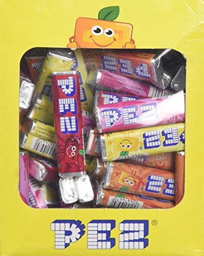 100 recharges de bonbons PEZ au goût de fruits