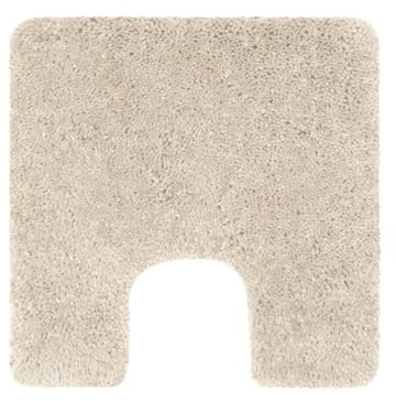 Spirella Highland Mikrofaser-Badematte – rutschfest, schnelltrocknend und waschbar – 100% weiches und strapazierfähiges Polyester – Ecru – 55 x 55 cm