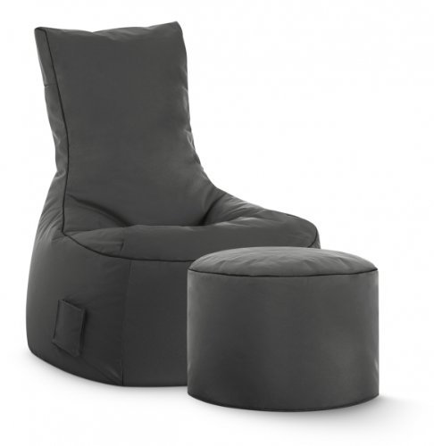 SITTING POINT only by MAGMA Sitzsack-Set Brava Swing + Hocker anthrazit