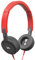 JBL T300A On-Ear Headphones with In-Line 1-Button Remote and Microphone - Red/Grey