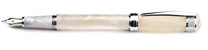 Cleo Skribent Patronen-Füllhalter Aura, Perlmutt-marmoriert, 14Kt Goldfeder: breit (B)