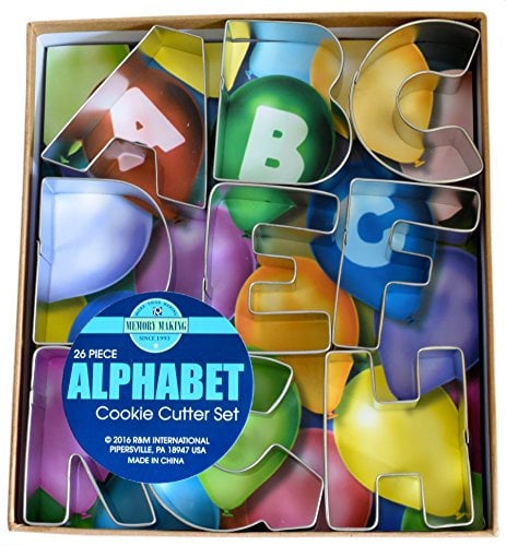 Jumbo Alphabet Cookie Cutter Set 26 PCE