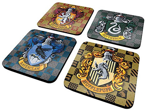 Harry Potter Juego de Pinceles de Fibra Protector Impermeable Posavasos para Mantener los Huevos (4 Piezas)