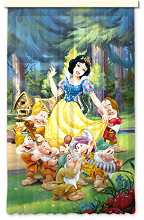 Gardine/Vorhang FCS L 7115 Disney, Snowwhite, 140 x 245 cm, 1-teilig