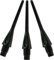 Viper Dart-Zubehör: Diamond 2BA Gewinde Soft Tip Dartspitzen, Schwarz (500 und 1000 Stück), schwarz, 500 Pack