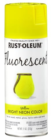 Rust-Oleum 342571 Specialty Fluorescent Spray Paint, 11 oz, Yellow