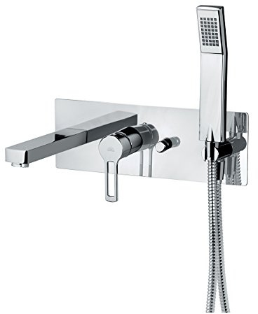 NEU WANNEBATTERIE UNTERPUTZ MIT DUSCHE Wannen armatur RIN001 CR RINGO PAFFONI
