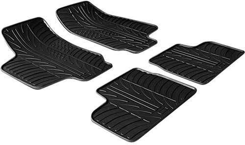 Gledring 0083 Fußmatten Set Gummimatten Vorne und Hinten schwarz
