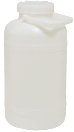 Ecoplast | Fusto in Plastica a Bocca Larga con Guarnizione e Tappo, Capienza 10 Lt, Colore Neutro, ø220x407, Made in Italy