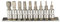 Innensechskant Nüsse 1/4 Nuss Stecknuss Bits Bit Sechskant Set Schlüssel 2-10 mm