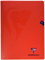 Clairefontaine 333361C Un Cahier Agrafé Mimesys Rouge - 24x32 cm - 96 Pages Grands Carreaux - Papier Blanc 90 g - Couverture Polypro