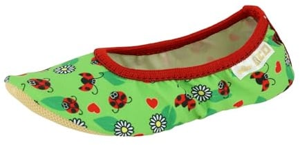 Lico G 1 STYLE Unisex Kinder Gymnastikschuhe, Grün/ Rot, 36 EU