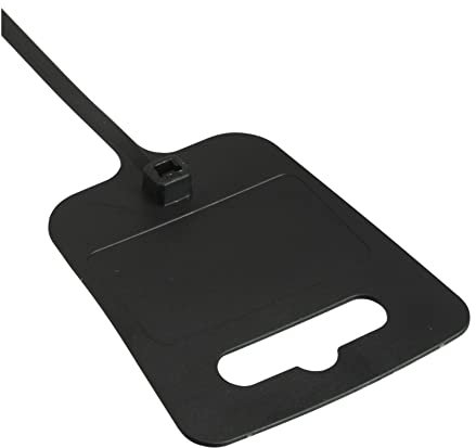 InLine 59967J 100er Pack Kabelbinder mit Markierfeld und Eurolochung, Länge 200mm, Breite 5mm schwarz